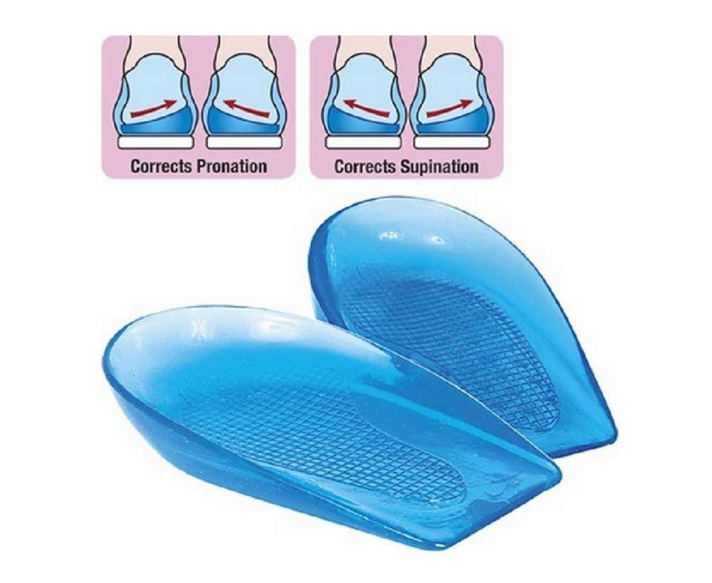 2pc Posture Corrector Heel Cups Insoles Fix Pronation Supination W8.5