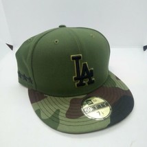 LA Dodgers 2017 Memorial Day Camo New Era 59Fifty Fitted Hat Cap 7 1/8 - $49.50