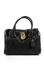 Michael Michael Kors Womens Chained Strap Shoulder Bag Black Leather Size M - $89.00