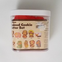 Hoan Animal Cookie Cutters Set With Container &amp; Recipe 1986 - $19.79