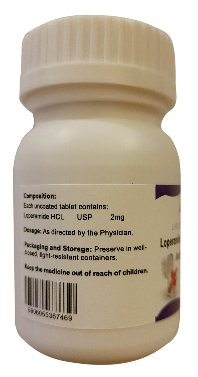 AntiDiarrheal 2mg 300 Tablets by Life Sciences Pharmacy Same Day Ship Digestion & Nausea