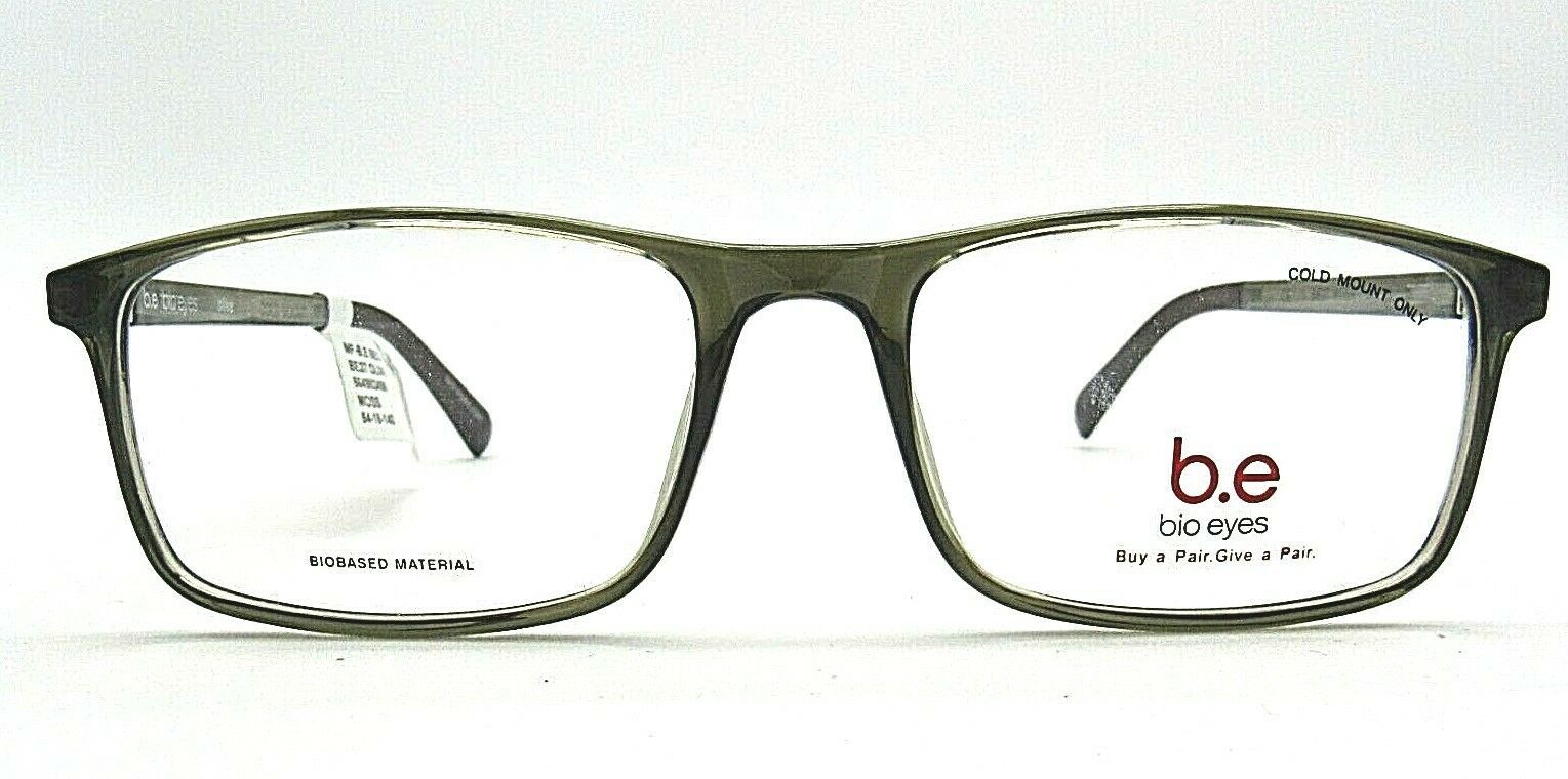 B.E. BIO EYES BE27 MOSS MENS OLIVE EYEGLASSES RX FRAMES 5418140 New W