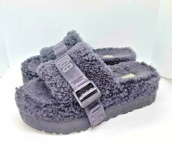 New Ugg Fluffita Slide June Gloom Shearling Platform Sandals Us Size 7 - $98.01