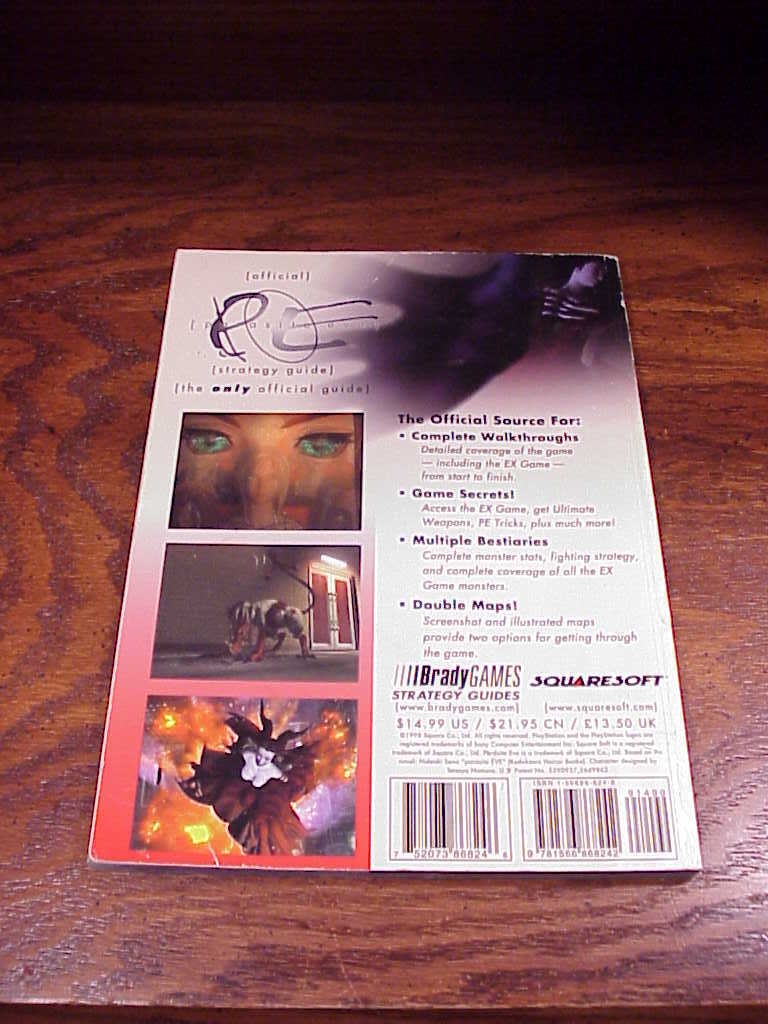 Parasite Eve Official Strategy Guide For And 44 Similar Items - 