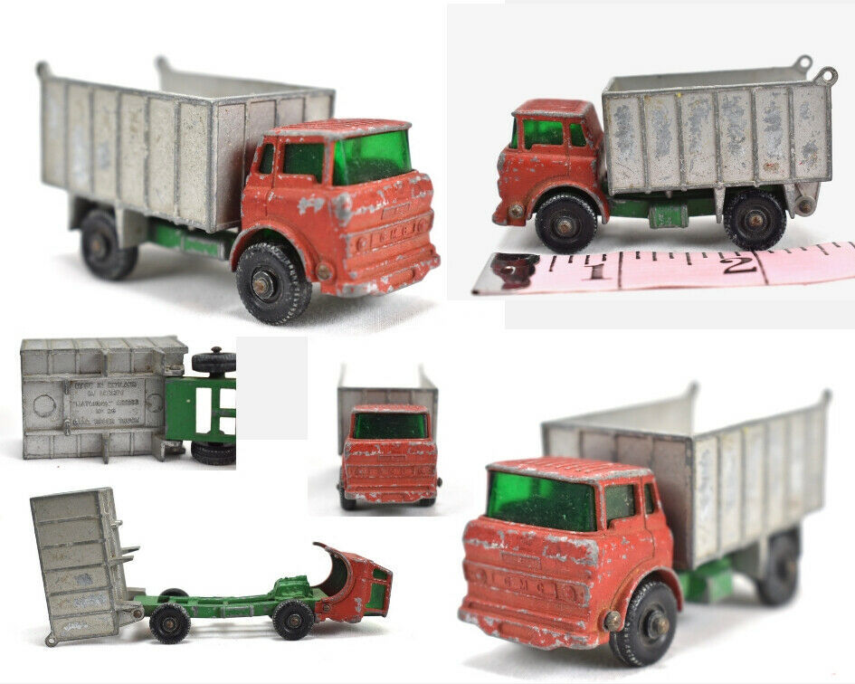 matchbox gmc tipper truck