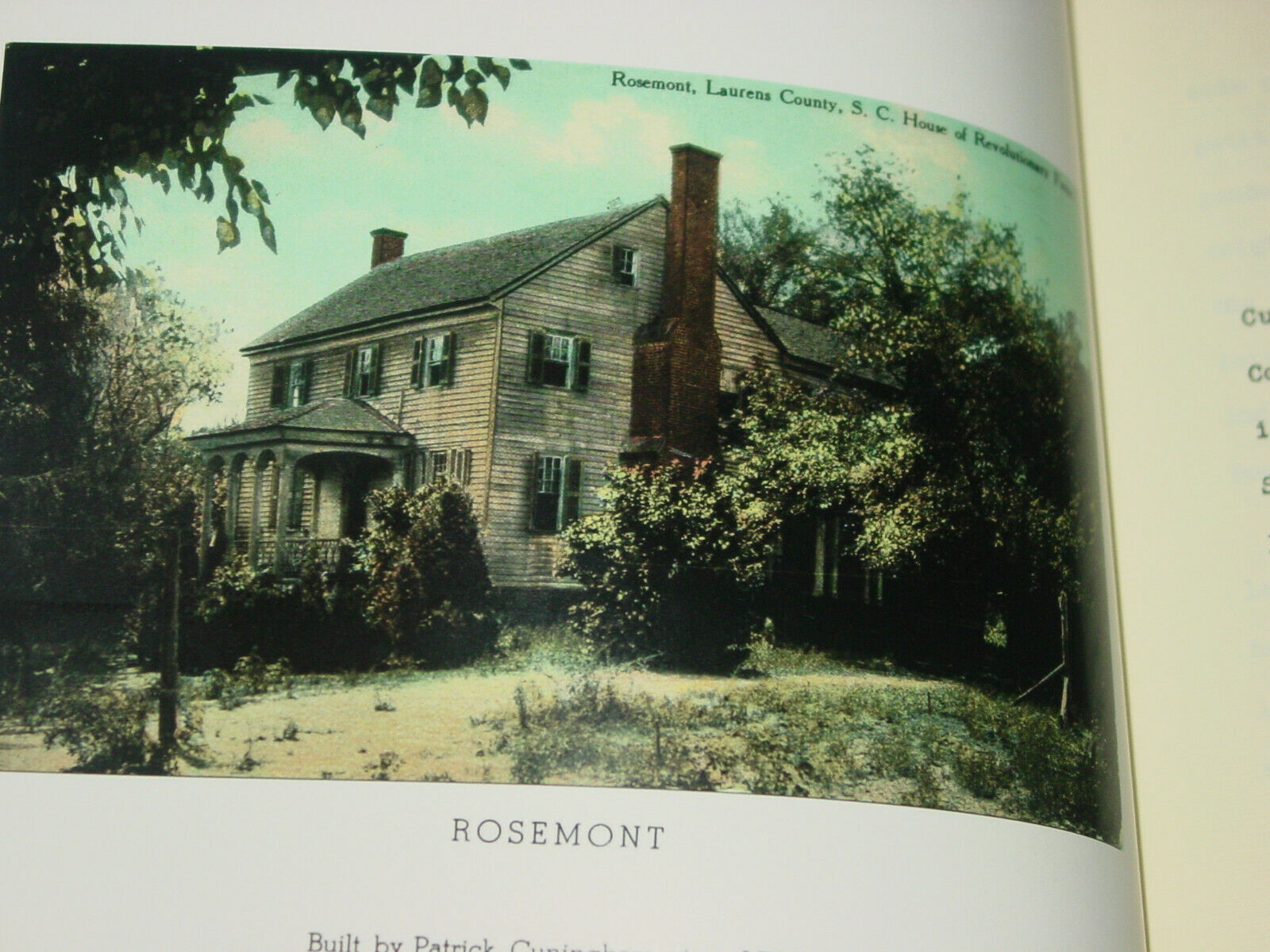 Story of Rosemont Plantation, Laurens Co. South Carolina & Ann Pamela