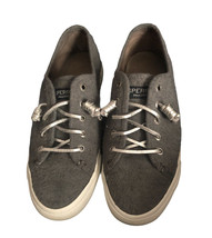 Sperry Top-Sider Crest Vibe Slip-On Sneaker Gray Felt with Metallic Laces - $28.00