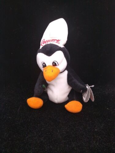 collectible coca cola bean bag plush penguin