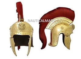 NauticalMart Roman Emperors Praetorian Guard Brass Roman Helmet With Plume