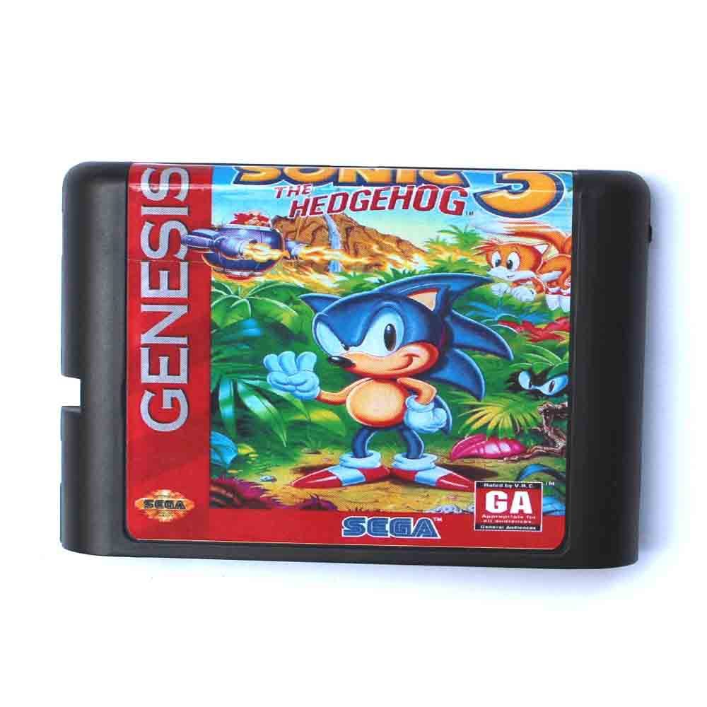 Sonic The Hedgehog 3 16 bit MD Game Card Drive For Genesis