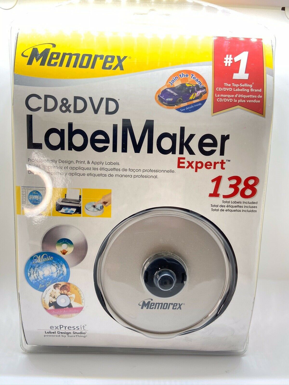 print to memorex cd labels with nero