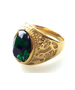 This is a perfect and unique style ring made of the emerald and gold 18K... - $29.99