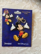 NWT/DISNEY PARKS/MICKEY MOUSE/LANYARD Medal And Lapel Pin - $20.00