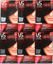 6 Vidal Sassoon VS Ultra Vibrant Hair Color 3RV London Luxe Magnetic Mahogany