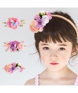 Artificial Flowers Butterfly Baby Headband Hair Accessories Nylon Lace M... - $10.42