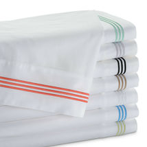 6 PC DEEP POCKET TRIPLE STIPE ULTRA SOFT BED SHEET SET IN QUEEN OR KING SIZE image 5