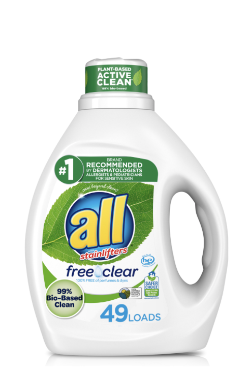 Primary image for all Laundry Detergent, Free Clear Eco, Unscented, Hypoallergenic, 88 Fl. Oz.