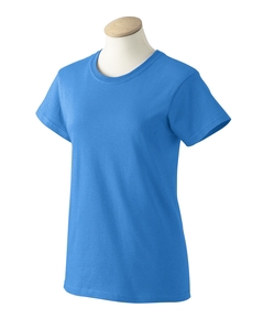 Iris Blue XS G2000L Gildan Ladies ultra cotton T-shirts azul