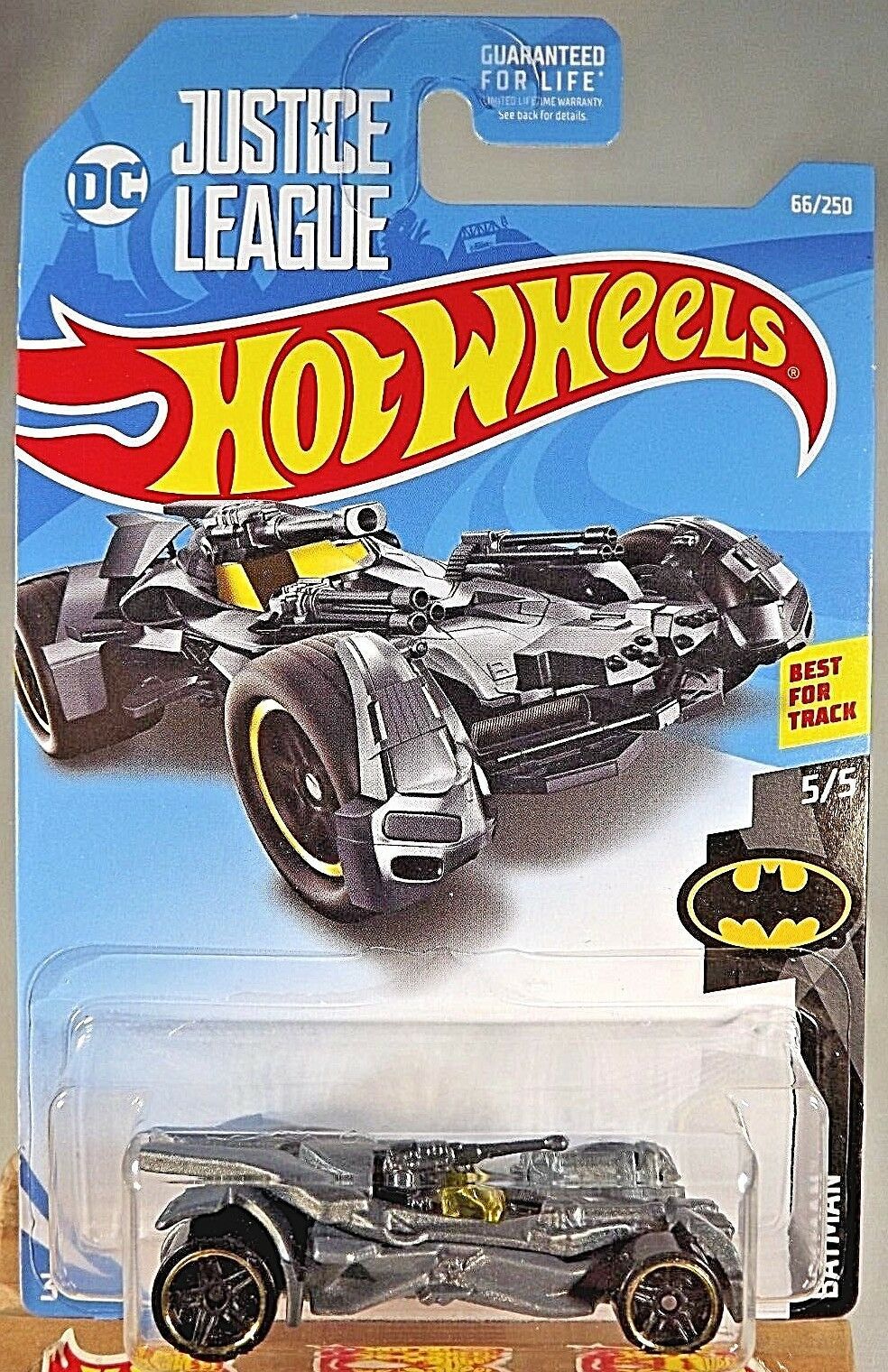 2019 Hot Wheels #66 Batman 5/5 JUSTICE LEAGUE BATMOBILE ...