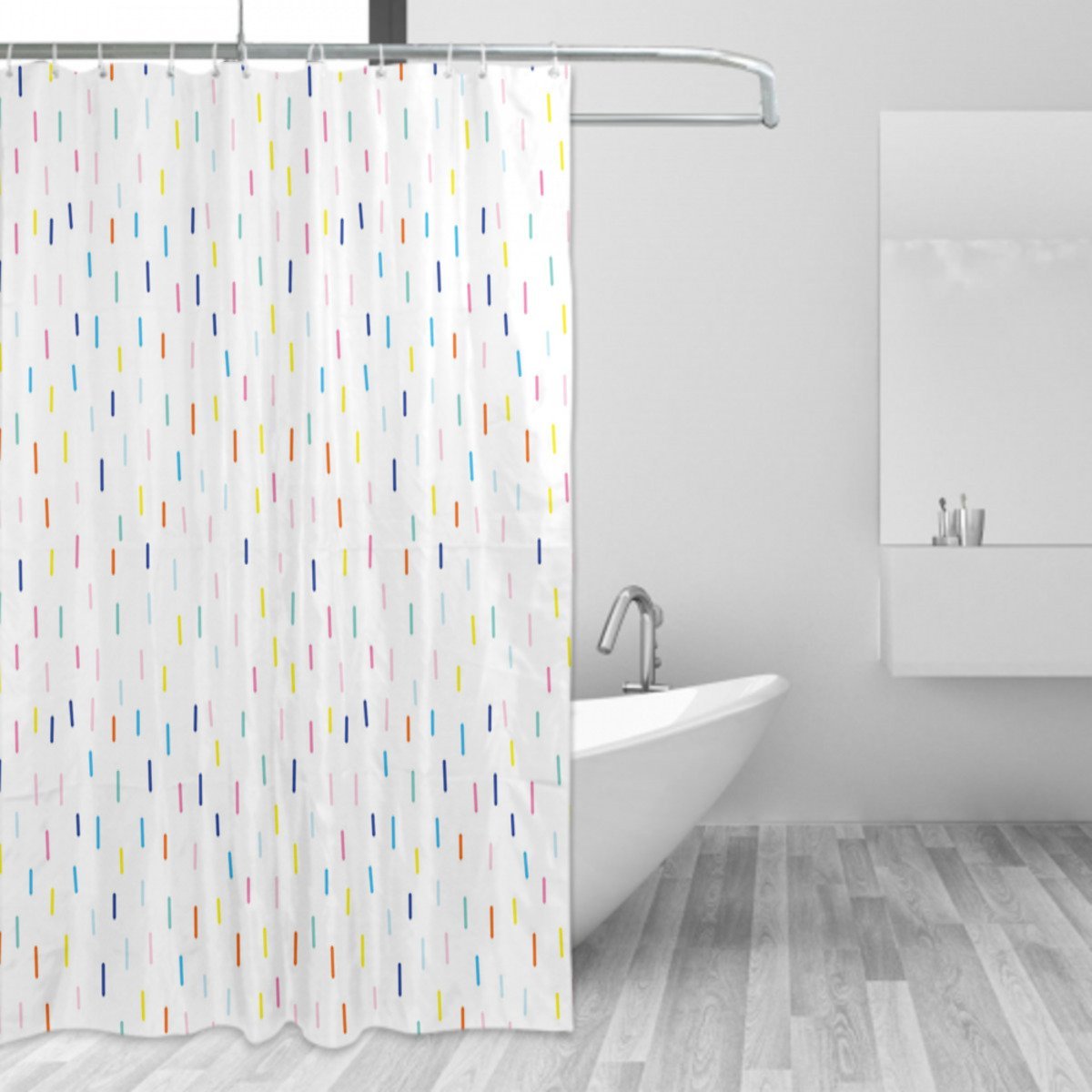 Drizzling Funky Rain Shower Curtain Shower Curtains