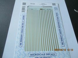 Microscale Decals Stock #91133 Stripes 4" and 6" Widths Gold HO Scale image 3