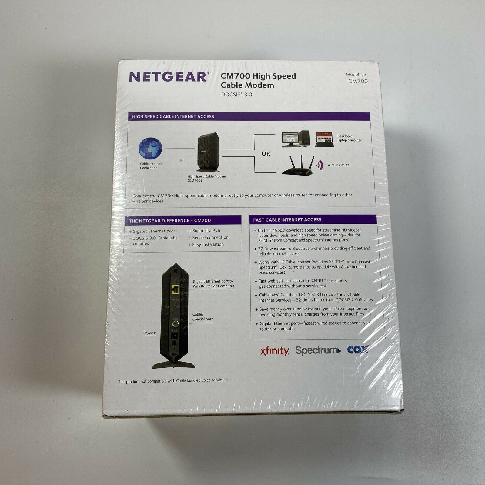 Netgear Cm700 100nas Docsis 3 0 High Speed And 39 Similar Items