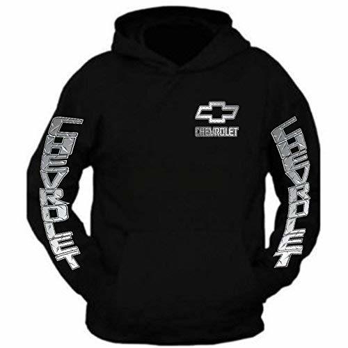 Primary image for NEW SILVER METAL CHEVROLET CHEVY Chest and Hoodie Sweatshirt S to 2XL