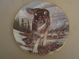 YEAR OF THE WOLF collector plate LEADER OF THE PACK  Al Agnew WOLVES Ham... - $19.99