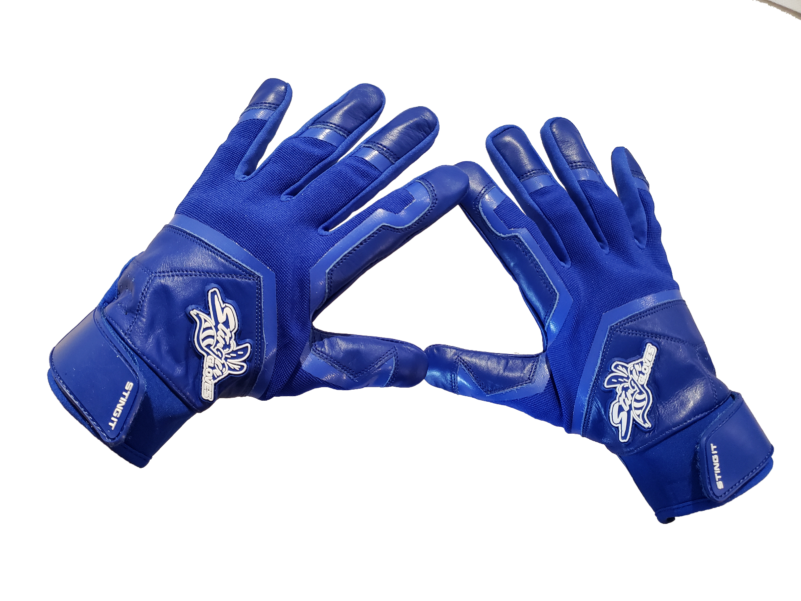 Stinger ALL ROYAL BLUE Batting Gloves for Baseball & Softball Durable