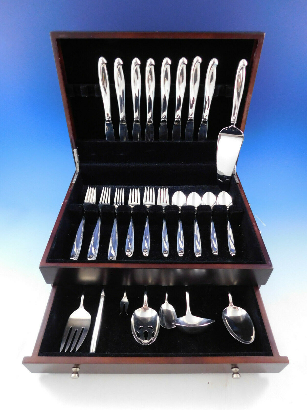 Primary image for Silver Sculpture by Reed and Barton Sterling Silver Flatware Set Service 40 pcs
