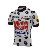CAFE DE COLOMBIA Cycling Jersey Retro Road Pro Clothing MTB Short Sleeve - $29.00