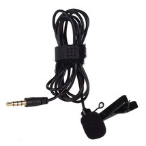 Lavalier Microphone Omni-Directional Clip-On Mic Black - - $15.99