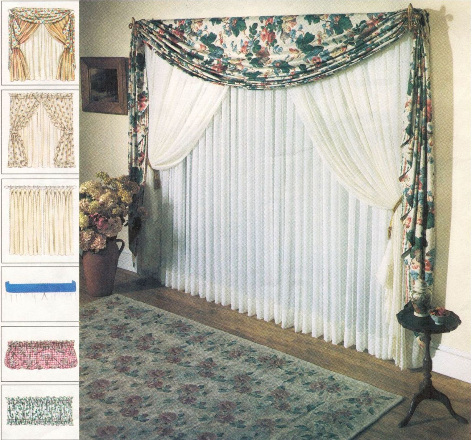 Window Treatment Formal Drapes Curtain Roman Balloon Shades Valances