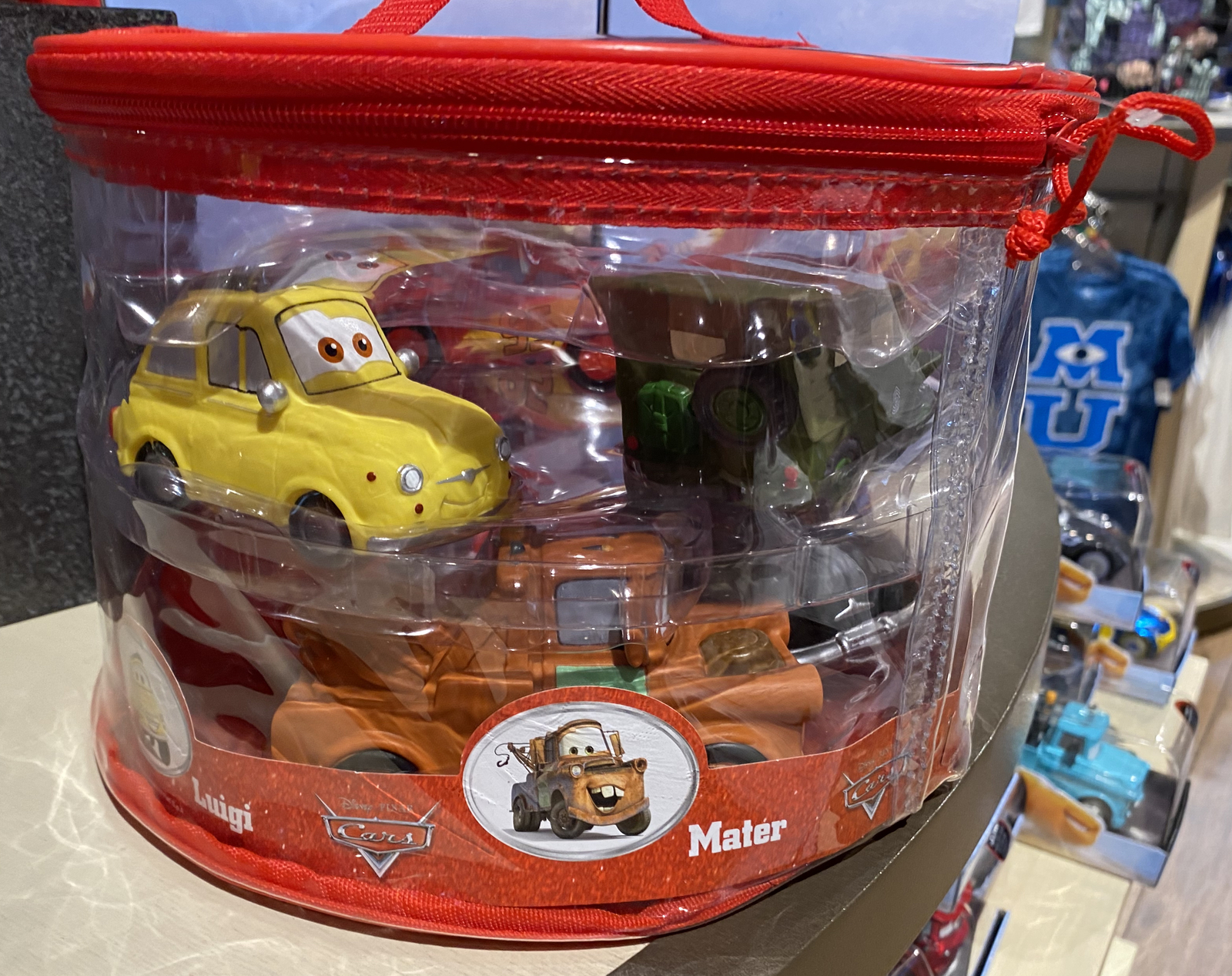 disney cars squeeze toy set