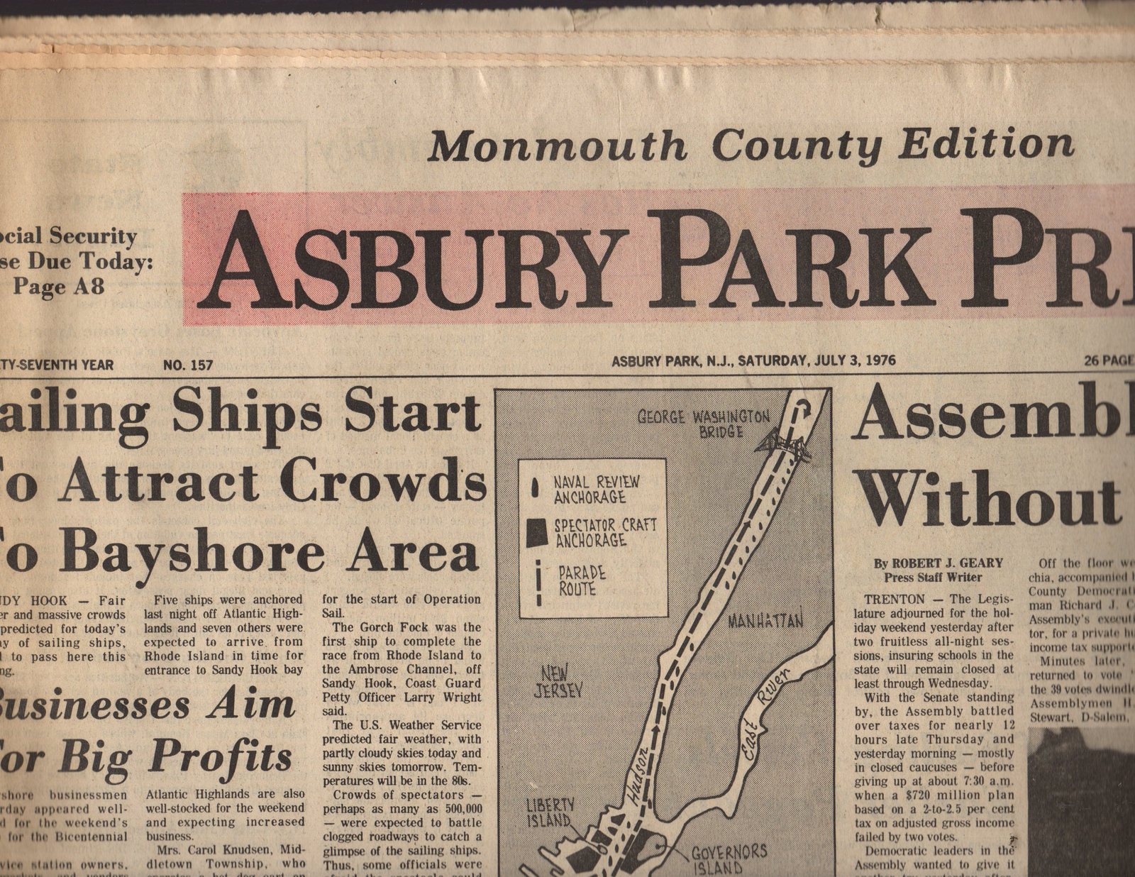 Asbury Park Press July 3, 1976 - 1970-Now