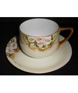 Rosenthal Cup and Saucer Donatello Wild Rose 1922 Green Mark Antique    ... - $9.50