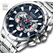 CURREN Sport Wristwatch Chronograph Men's Top Brand Luxury Quartz Watches Gents - $41.50