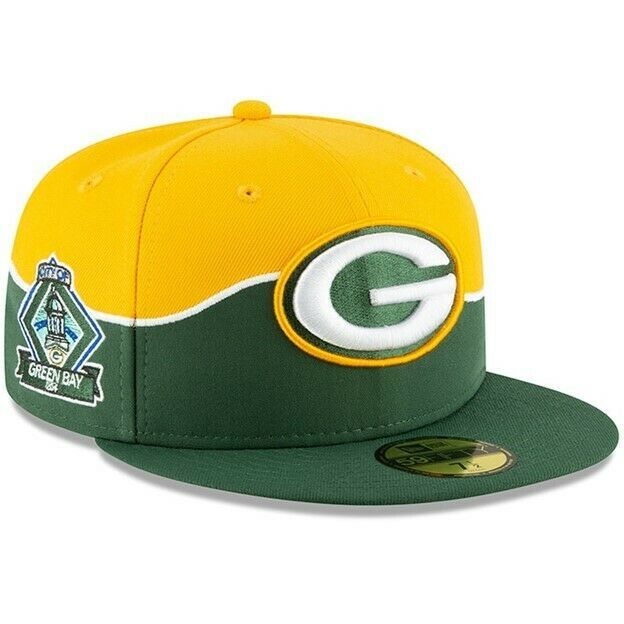 GREEN BAY PACKERS NFL New Era 59FIFTY 2019 DRAFT ON-STAGE Hat Fitted 7 1/8  $38