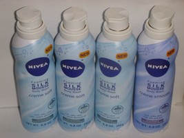 (4) Nivea Creme Warm Vanilla & Jasmine Blossom & Foaming Silk Mousse Body Wash - $29.99
