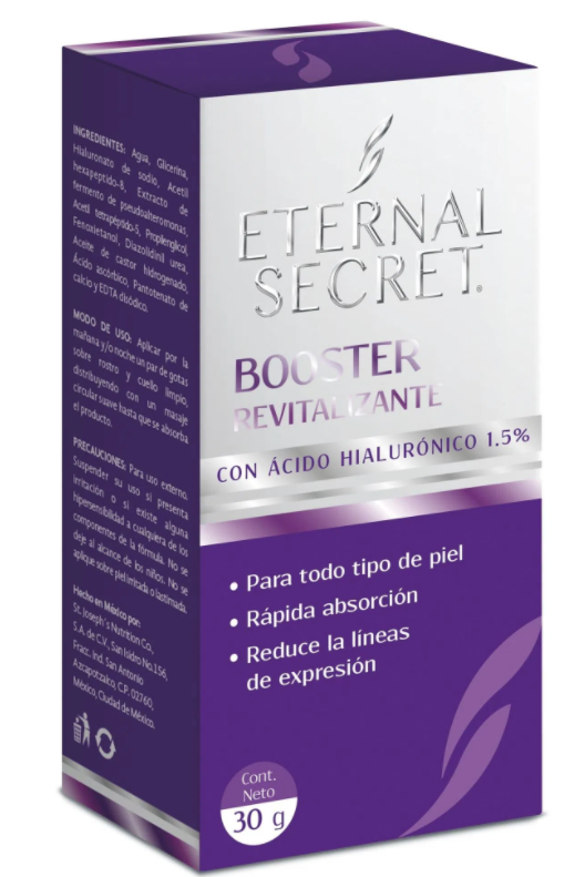 ETERNAL SECRET REVITALIZING BOOSTER WITH HYALURONIC ACID   FREE SHIPPING