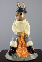 Royal Doulton Bunnykins Figurine - &quot;Fisherman Bunnnykins&quot; - DB170 - $33.24