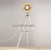 White Tripod Floor Lamp Wrought-Iron Lamp Shades Lamp Base Modern Lighting Decor