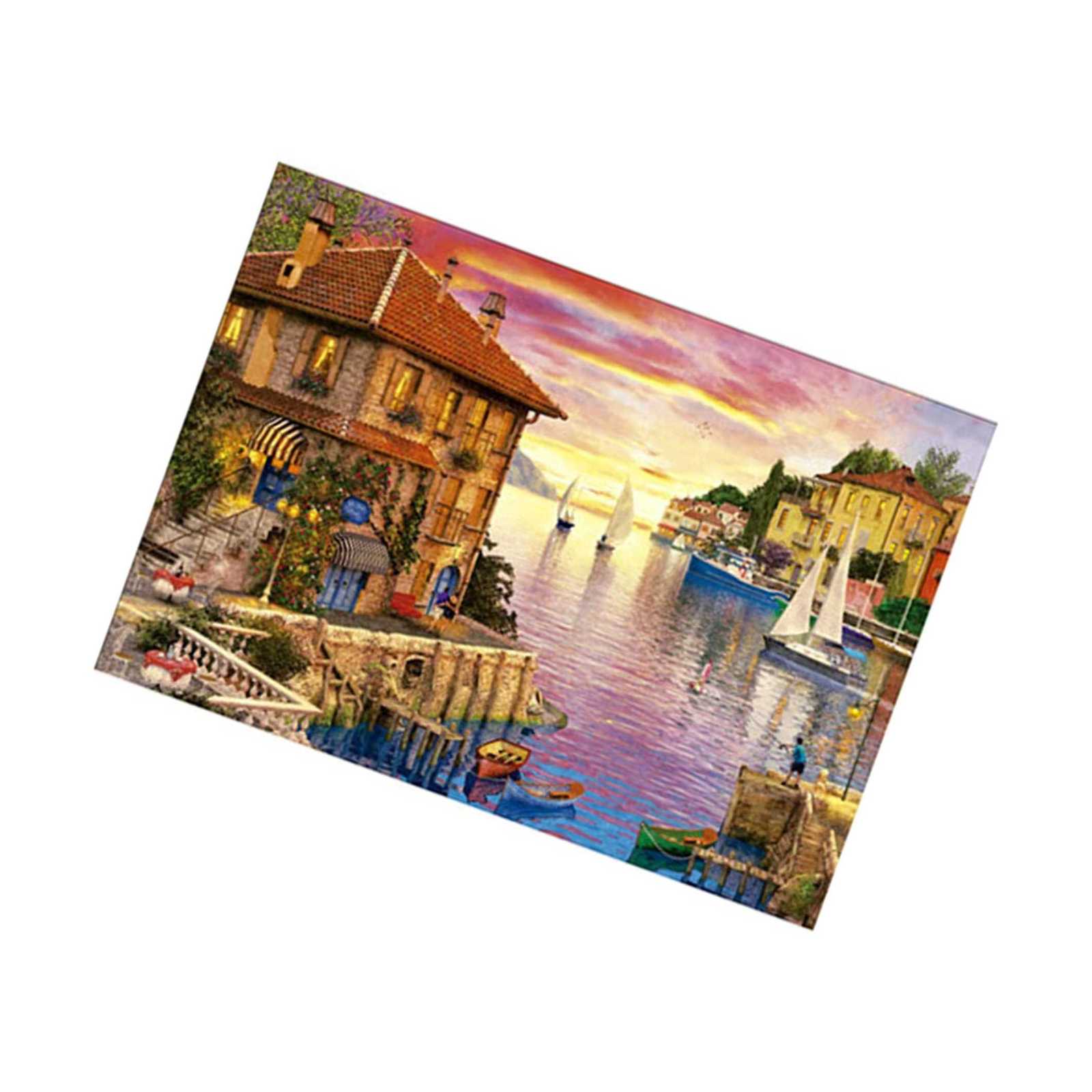 5D Painting Kits For Adults Kids, Seaside Life Full Drill Embroidery Art Craf