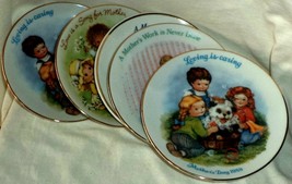Avon Mother's Day Plates (5) 1983-1990 Children Playing Decorated & Fired Canada - $11.39