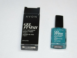 Avon Gel Finish 7-in-1 nail Enamel Teal 12 ml 0.4 fl oz nail polish mani pedi - $12.06