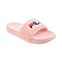 Fila Fuzzy Drifter Women&#39;s Slide Sandals Pink-Navy-Red 5SM01537-682 - $50.05