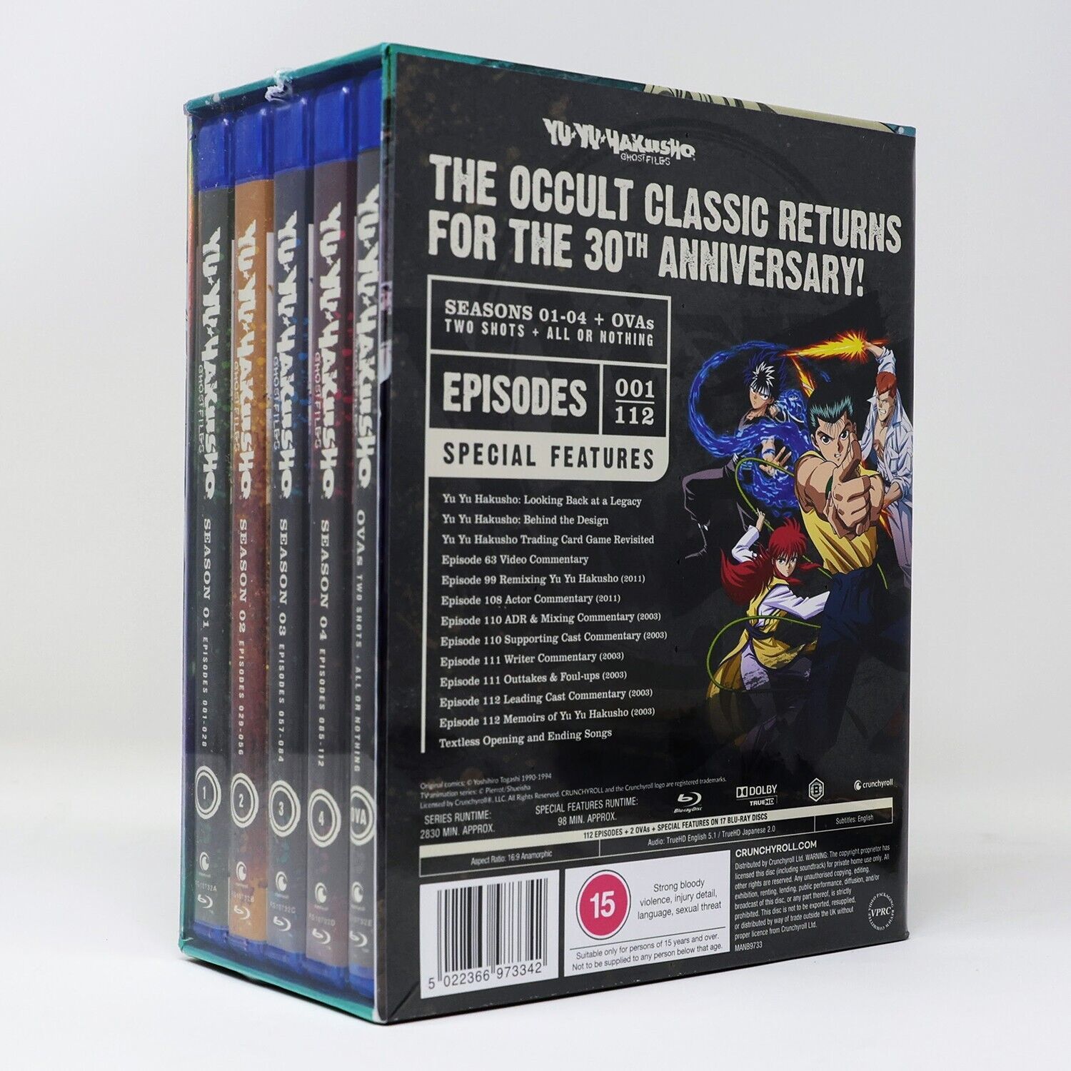 Yu Yu Hakusho 30th Anniversary Complete Anime Box Set (Blu-ray) Region - Yu Yu Hakusho Blu Ray Box Set