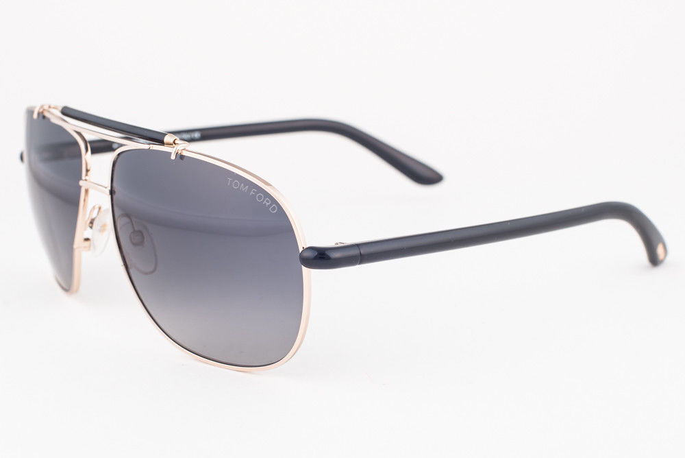 Tom Ford Adrian Black Gold / Gray Sunglasses TF243 28D
