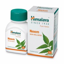 Himalaya Pure Herbs Neem Skin Wellness Tablets - 60 Tabs (Pack of 1) - $7.51