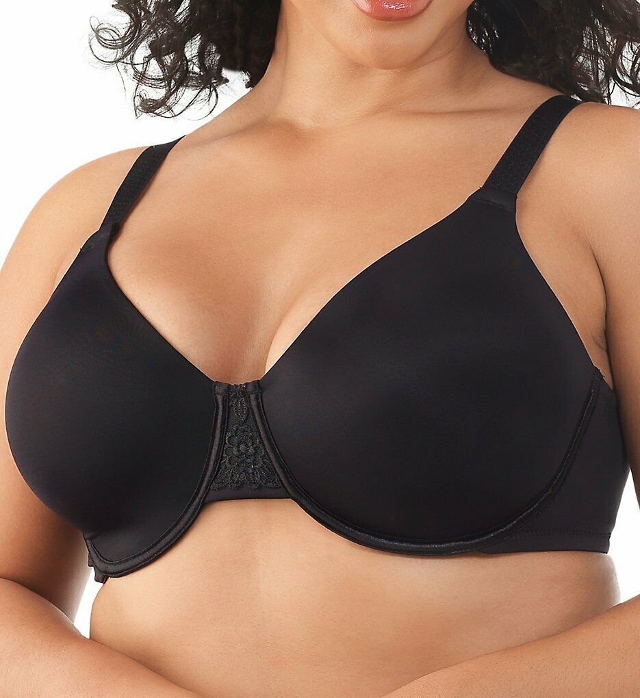 Vanity Fair MIDNIGHT BLACK Beauty Back Minimizer Bra, US 38DDD, UK 38E